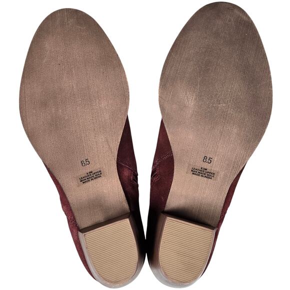 Diba Sleek Burgundy Suede Bootie 8.5 NWT - Picture 7 of 14